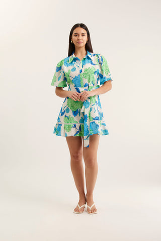 Emma Mini Calypso Dress In Blue
