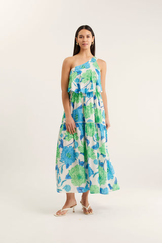 Olympia Calypso Dress In Blue