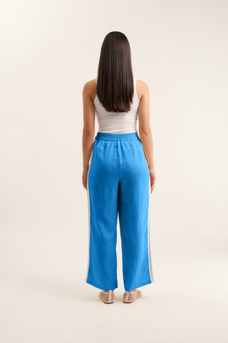 Tilly Linen Pant  In Cornflower