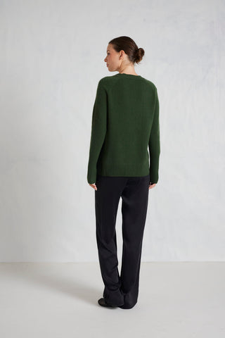 Fifi Crew Cashmere Sweater in Bush