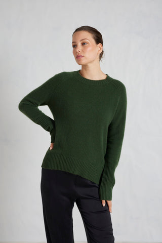 Fifi Crew Cashmere Sweater in Bush