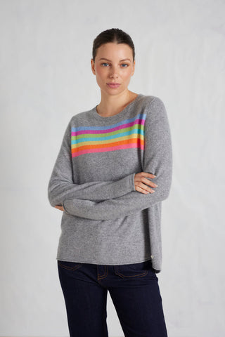 Erin Cashmere Sweater in Riverstone
