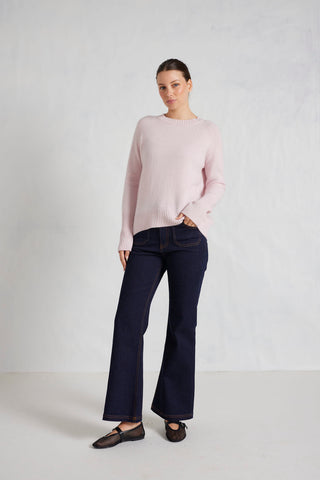 Alessandra Knitwear Fifi Crew Cashmere Sweater in Nurture