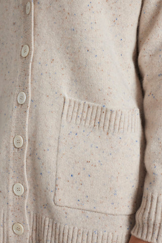 Artie Cashmere Cardigan in Seashell