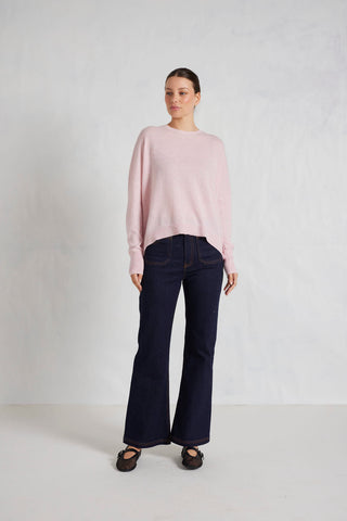Alessandra Knitwear Sandy Cashmere Sweater in Rosebud
