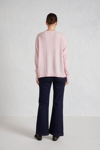 Sandy Cashmere Sweater in Rosebud