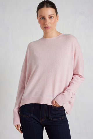 Sandy Cashmere Sweater in Rosebud