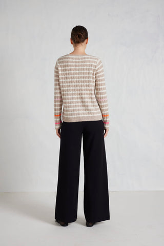 Nora Cashmere Sweater in Lightweight Beige