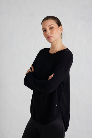 Baby Belle Cashmere Sweater in Black