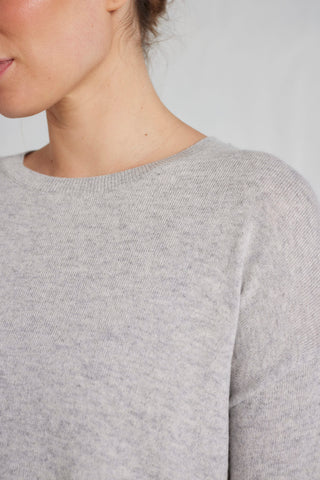 Baby Belle Cashmere Sweater in Fly Ash