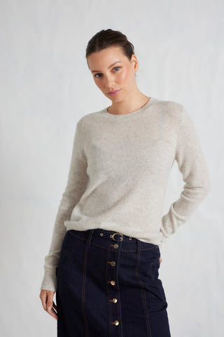 Mandy Cashmere Sweater in Foil