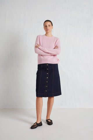Georgia Cashmere Sweater in Blossom