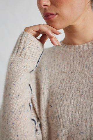 Georgia Cashmere Sweater in Seashell