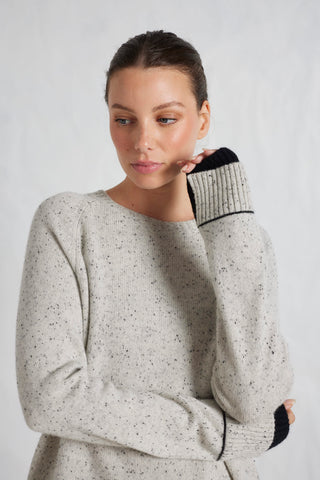 Katerina Cashmere Sweater in Speckle