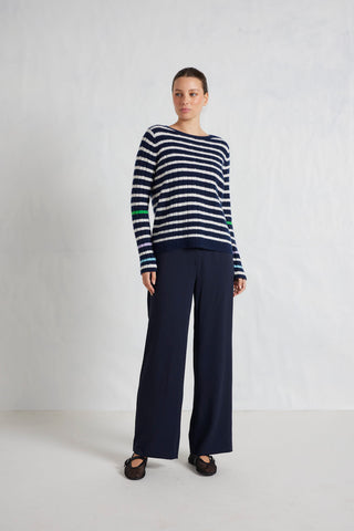 Nora Cashmere Sweater in Midnight Navy