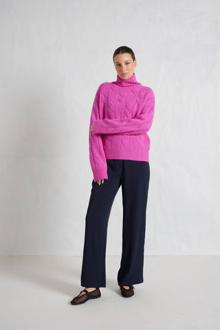 Cece Cashmere Sweater in Charm