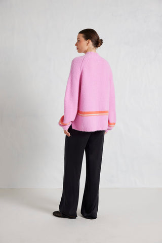 Leona Alpaca Sweater in Begonia