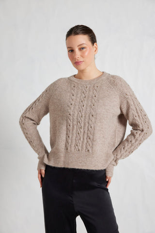 Rita Alpaca Sweater in Hazel