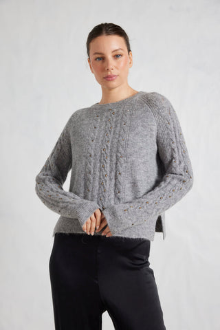 Rita Alpaca Sweater in Husky