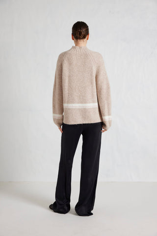 Leona Alpaca Sweater in Almond