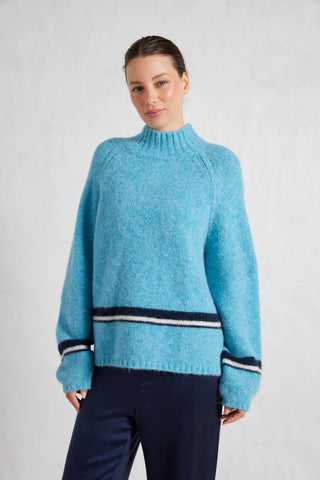 Leona Alpaca Sweater in Persian