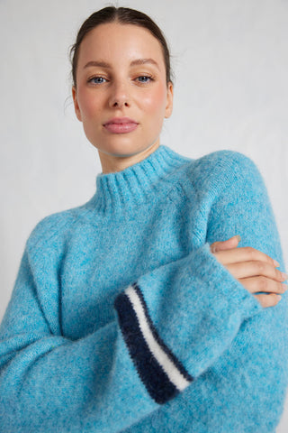 Leona Alpaca Sweater in Persian