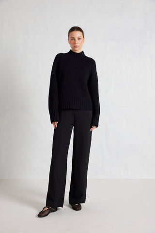 Alessandra Knitwear Emily Sweater in Black