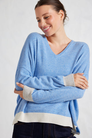 Imogen Sweater in Dusty Denim