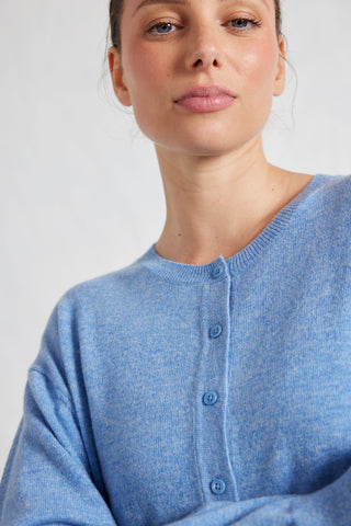 Sydney Cardi in Dusty Denim
