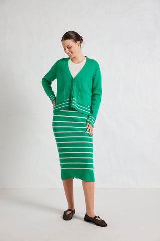 Mona Merino Skirt in Jade