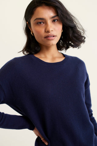 Baby Belle Cashmere Sweater in Mariner