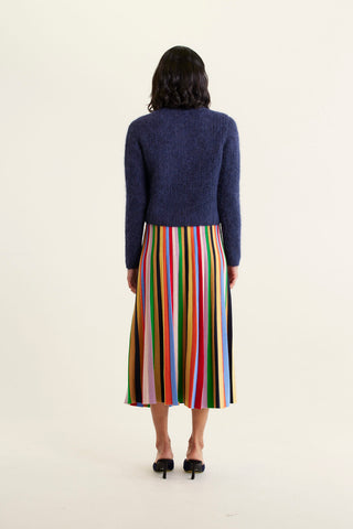 Anastasia Brushed Alpaca Cardi In Navy