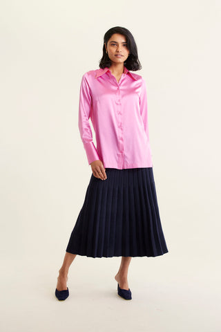 Primrose Silk Shirt In Lolly