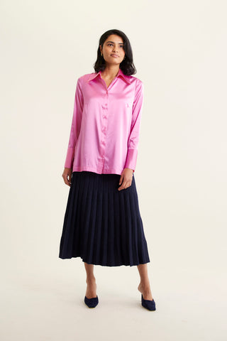 Primrose Silk Shirt In Lolly
