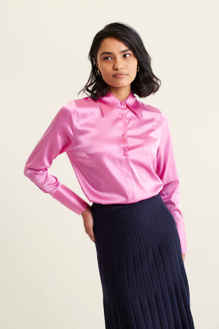 Primrose Silk Shirt In Lolly