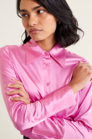 Primrose Silk Shirt In Lolly