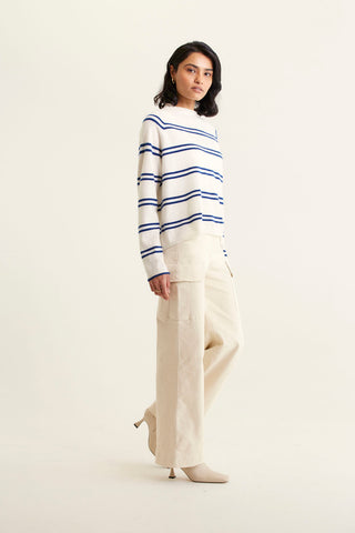Midtown Cashmere Sweater In Cloud Dancer
