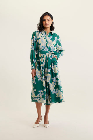 Hazel Cotton Silk In Forest Lulu Print