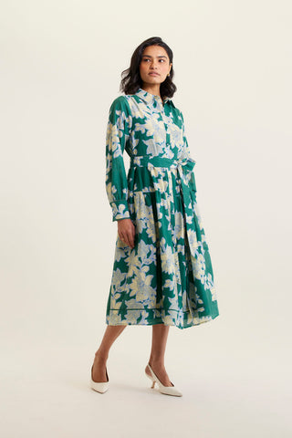 Hazel Cotton Silk In Forest Lulu Print