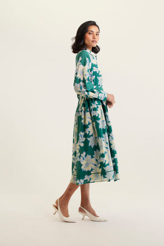Hazel Cotton Silk In Forest Lulu Print