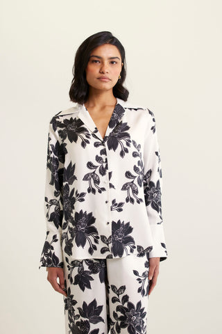 Sabrina Silk Shirt In Classic Tallulah