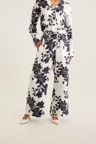 Sabrina Silk Pant In Classic Tallulah Print