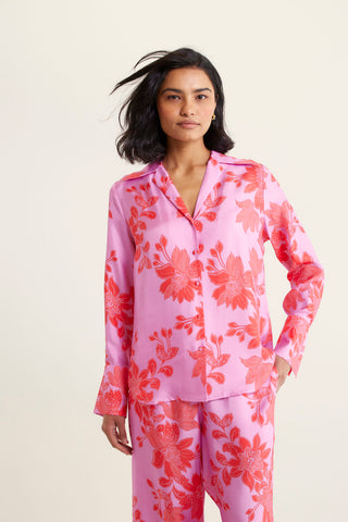 Sabrina Silk Shirt In Lolly Tallulah Print