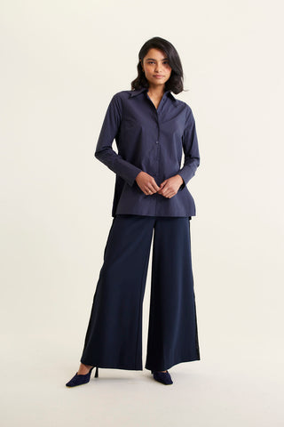 Primrose Pima Cotton Shirt In Navy