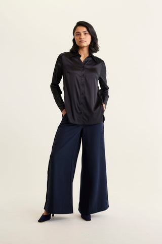 Primrose Silk Shirt In Black