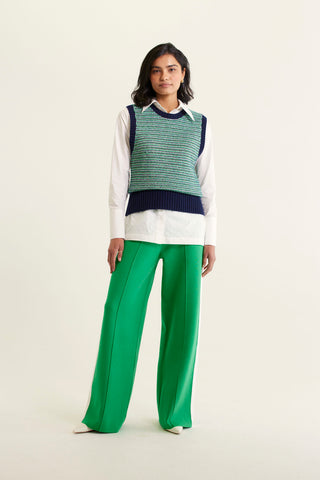 Houston Merino Cashmere Vest In Peacoat