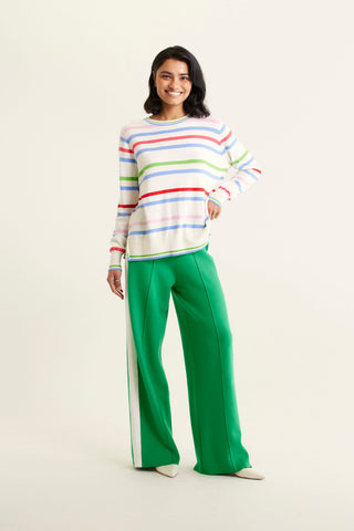 Haven Cotton Cashmere Sweater In Starch