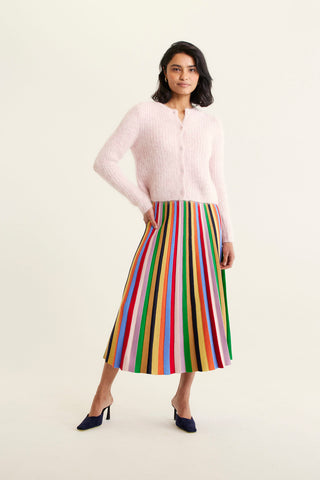 Anastasia Brushed Alpaca Cardi In Petal