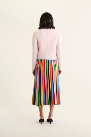 Anastasia Brushed Alpaca Cardi In Petal