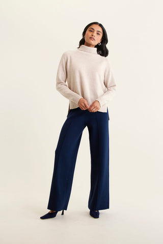 Toastie Merino Cashmere Polo In Porridge